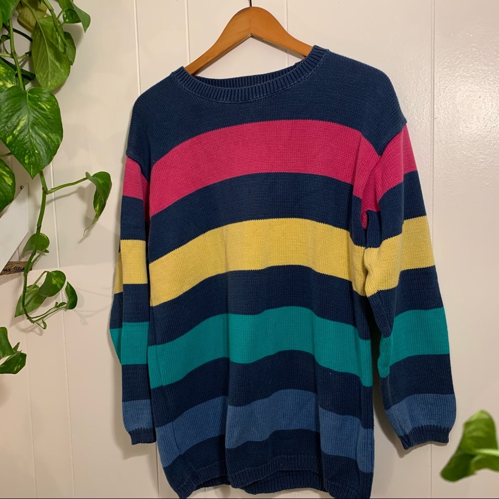 knit stripe sweater